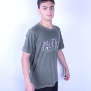 Camiseta Verde Militar - Black Helmet Evolução Alpha